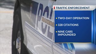 328 citations issued during traffic enforcement period: BPD