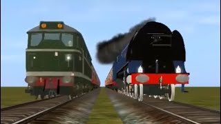 Trainz Race: LMS Duchess (BR Blue) vs BR Class 31