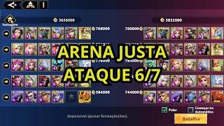 ARENA JUSTA ATAQUE 6/7 | Infinite Magicraid