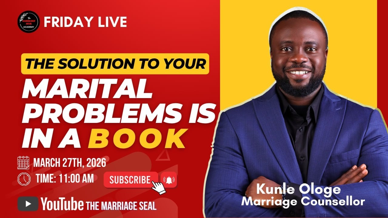 SOLUTION TO YOUR MARITAL PROBLEMS IS IN A BOOK - YouTube
