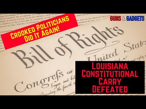 Constitutional Carry in Louisiana Defeated by CLOWNS