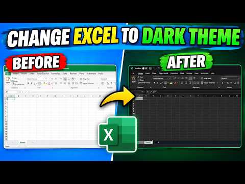 How to Change Microsoft Excel to Dark Mode | Easy Step-by-Step Tutorial