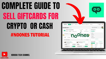 💰 How to Sell Gift Cards for Crypto or Cash on Noones P2P Platform (2025 Step-by-Step Guide)