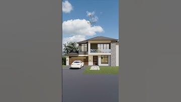 2 floors 🏠 exterior walkthrough #exteriordesign #lumion #sketchup #walkthrough #animationvideo