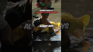 Karen MAD At Fishing In NYC 🫢