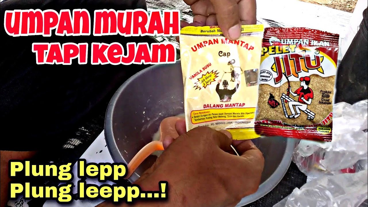 UMPAN MURAH JITU MERAH dan wayang vanila susu buat UMPAN MANCING IKAN