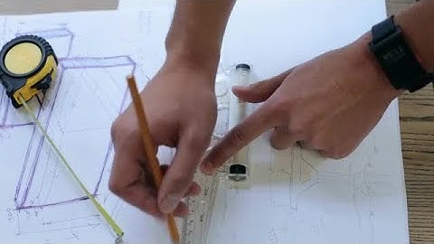 Engineer Is Drawing A Plan Stock Video