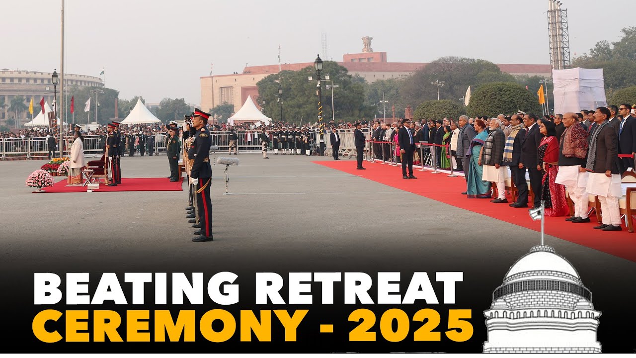 LIVE: Beating Retreat Ceremony - 2025