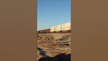 BNSF 5791 East Bound Double Stack MP21 #bnsf #shorts