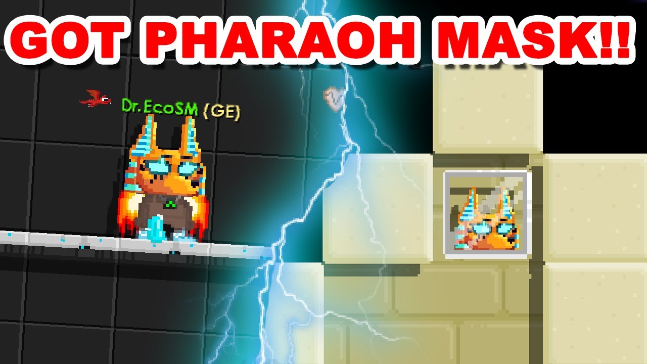 Getting NEW Pharaoh Anubis Mask [WORTH BGLS] Growtopia YouTube