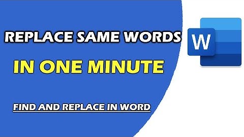How to Replace Word in Whole Document | Find and Replace in MS Word in windows 11 - Teach Me Friend