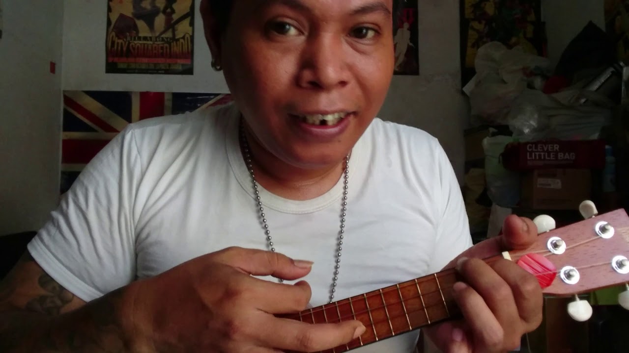 Tutorial bermain ukulele senar 4 chord "Dm,Gm,A" coba dgn lirik lagu