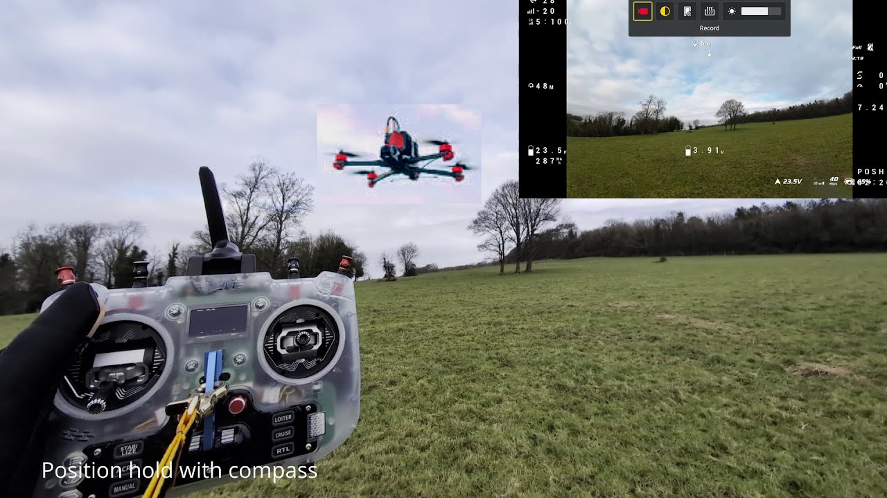 Betaflight Position Hold Demo - VERY STABLE! (with and without compass)