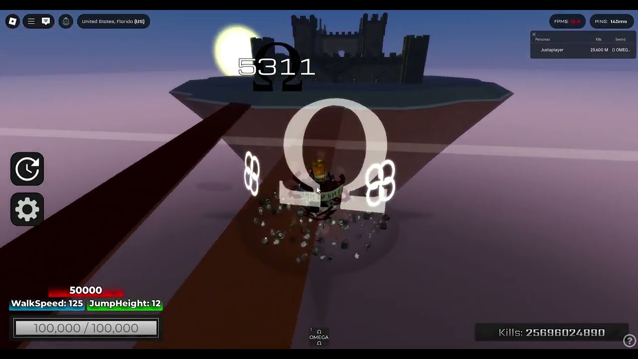 OMEGA showcase KSFU (Killstreak Sword Fighting Universe)