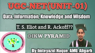Data, Information, Knowledge and Wisdom| DIKW Pyramid|Where is the wisdom....|Unit-01 UGC-NET