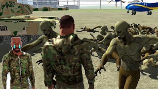 100 Zombies Vs Army Tank || Zombies Attack on Army Officer 🥺 || Indian Bike Driving 3d screenshot 3