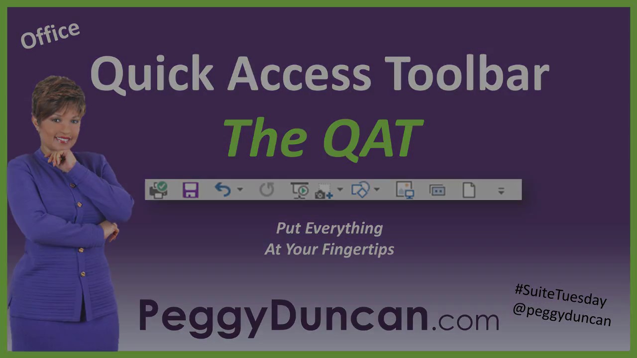 Here's the Quick Access Toolbar (QAT) for Commands You Use Often - YouTube