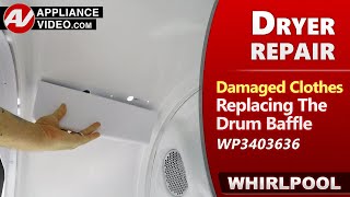 Dryer Repair - Clothes Getting Torn, Ripped & Holes - Diagnostic & Repair By Factory Technician