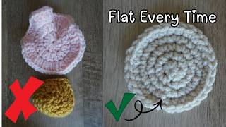 How to Crochet a Flat Circle Every Time! +Downloadable Cheat Sheet!