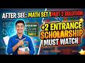After SEE Entrance Preparation | Math Set 1 Part 2  Solutions | St. Xavier's, SOS &amp; KMC Scholarship
