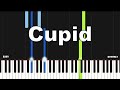 Fifty fifty  cupid  easy piano tutorial by synthly