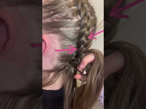 How to keep a braid tight at the bottom 🙌#schoolhair #learntobraid #braiding #hairideas #dutchbraid