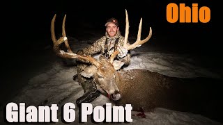 Giant Ohio 6 Point! Bow hunt in single digit temps!