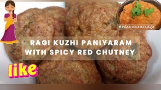 Ragi Kuzhi Paniyaram #ragi #millet