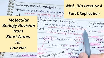 Molecular Biology Revision | Short Notes for CSIR NET, GATE, DBT, ICMR