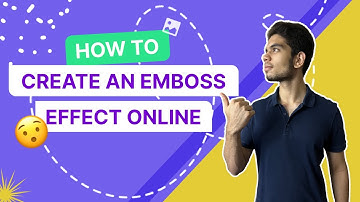 How to Create an Emboss Effect Online