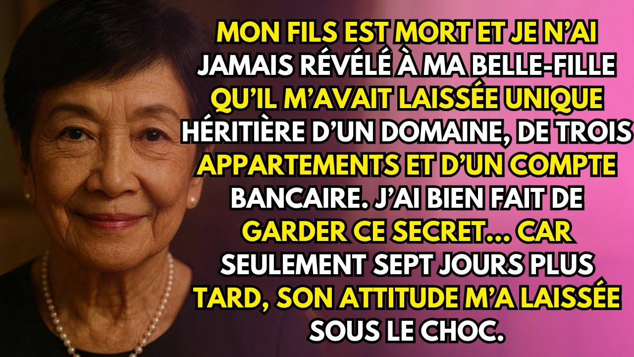 Après la mort de mon fils, j’ai caché à ma belle-fille qu’il m’avait légué ferme et maisons.