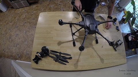 Yuneec Typhoon H Tear Down In Depth Detailed Disassembly Video Intel RealSense CGO3+ Camera