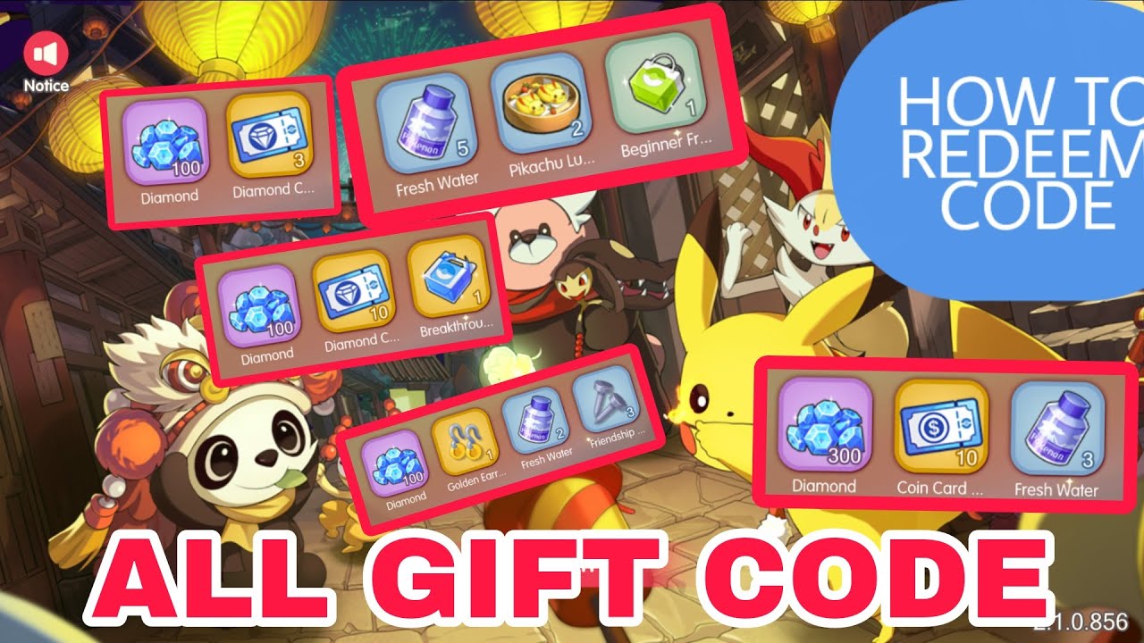 [ Gift Code ] Poke Masters Unite Quest HD All gift code - how to redeem ...