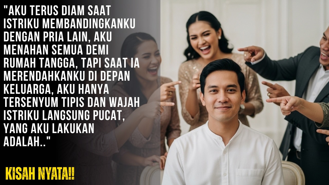 ISTRIKU MEMBANDINGKAN KU DENGAN PRIA LAIN DAN MEMPERMAULKANKU DIDEPAN KELUARGA BESAR, LALU AKU...