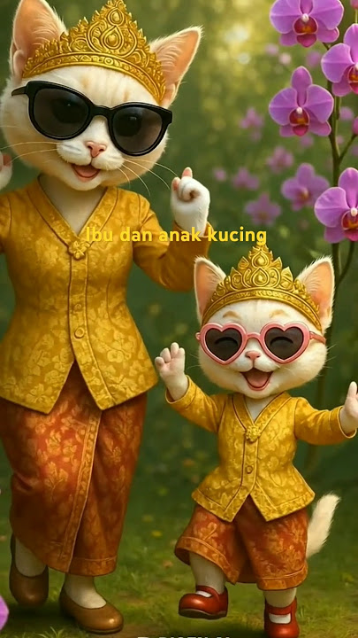 keluarga kucing #kucing#hiburan#kecerian#senikreasi ai#short video#.