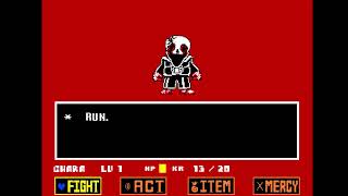 VHS Sans phase2 fight (Undertale: Hacker Ending)