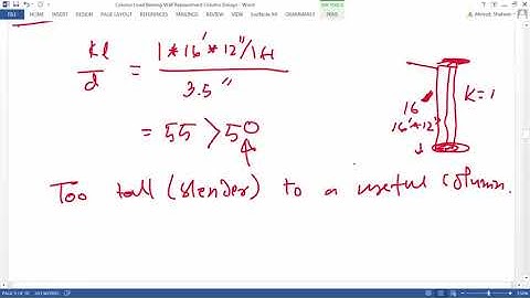 Column Design Wood Example