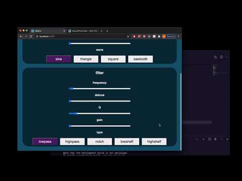 Web Audio API and React Part 7: Biquadfilter Types