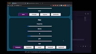 Web Audio API and React Part 7: Biquadfilter Types Profile