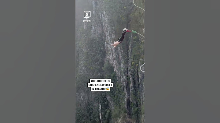This is the world's highest bungee jump 😱        🎥: rubesdyson