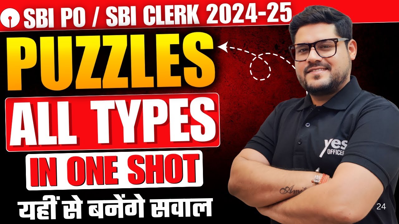 🔥 All Types of Puzzles In One Shot (Part-3) SBI Clerk 2024-25 ...