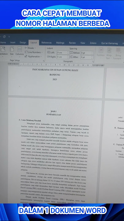 Cara Membuat Nomor Halaman Berbeda dalam Satu Dokumen di Microsoft Word