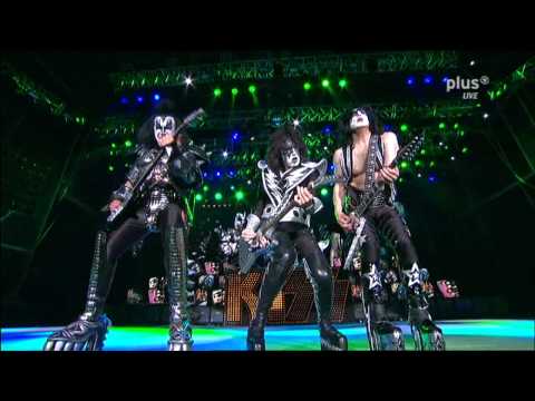 KISS - Live in Rock am Ring, Germany, At Nurburgring - June 3, 2010 01. Modern Day Delilah 02. Cold Gin 03. Let Me Go, Rock 'N' Roll 04. Firehouse 05. Say Yeah 06. Deuce 07. Crazy Crazy Nights 08. Calling Dr. Love 09. Shock Me 10. I'm An Animal 11. 100000 Years 12. I Love It Loud 13. Love Gun 14. Black Diamond 15. Detroit Rock City 16. Beth 17. Lick It Up 18. Shout It Out Loud 19. I Was Made For Lovin You 20. God Gave Rock And Roll To You II 21. Rock And Roll All Nite Attendance: ~85000 KISS are: Paul Stanley - Vocals, Rhythm Guitar; Gene Simmons - Bass Guitar, Vocals; Tommy Thayer - Lead Guitar, Vocals; Eric Singer - Drums, Vocals