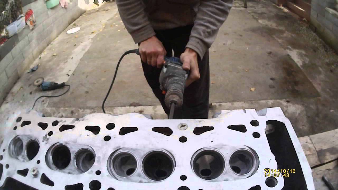 Доработка ГБЦ (головки блока цилиндров) ваз - YouTube