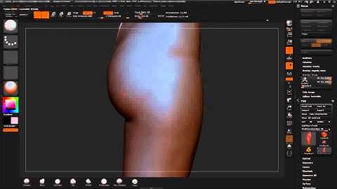 ZBrush tutorial: Anatomy 2 - Sculpting the masses, Part 4