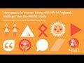 Prime study  the impact of the menopause on the health and wellbeing of women living with hiv