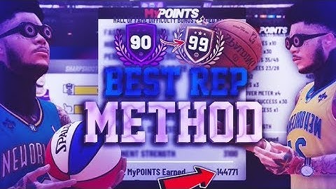 300K+ REP PER HOUR BEST REP METHOD ON NBA 2K19 I HIT 99 OVERALL  BEST JUMPSHOT