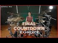 Europe  the final countdown  drum cover by kalonica nicx