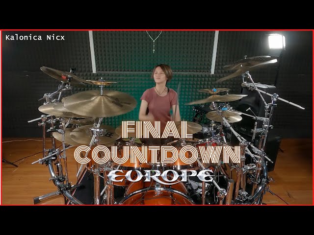 Europe - The Final Countdown | Drum cover by Kalonica Nicx class=