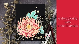 Watercoloring with Brush Markers - Ellen Hutson